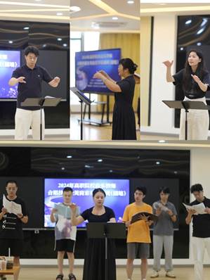 一群人站在台上中度可信度描述已自动生成